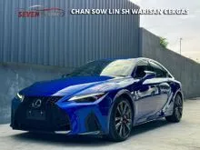 Recon 2023 Lexus IS 300 2.0 F Sport Sedan LEXUS STURCTURAL BLUE RED INTERIOR ELECTRONIC MULTI FUNCTION STEERING CONTACT NOW TO KNOW MORE