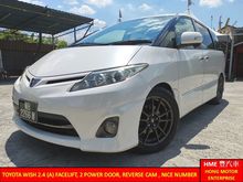 2011/16 Toyota Estima 2.4 Aeras G Facelift, 2 Power Door, Push Start, 7 Seater ** 50K Mileage, Reverse Cam **