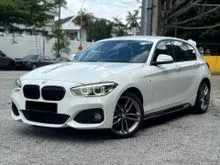 2018 BMW 118i 1.5 M Sport Hatchback / WARRANTY FREE / FSR / FULL LEATHER SEAT / KEYLESS ENTRY / ORI M-SPOR / 2 ELEKTRONIK SEAT / ENGINE SMOOTH
