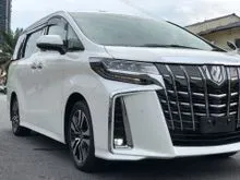 2020 SUNROOF BSM DIM APPLE CAR PLAY 3LED LEATHER PRE CRASH Toyota Alphard 2.5 SC G S C UNREG