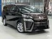 Recon 2019 Toyota Vellfire 2.5 Z SPEC MPV OFFER PRICE (FOC WARRANTY,TINTED,CARPET,POLISH,PETROL, SERVICE)