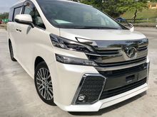2016 Toyota Vellfire 2.5 ZG JBL SOUND SYSTEM, PRE CRUSH SAFETY