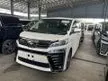 Recon 2018 Toyota Vellfire 2.5 ZG Edition MPV NICE WHITE