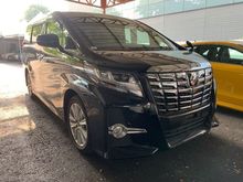 2016 Toyota Alphard 2.5 SA(PROMOTION PRICE) 8 SEATER ,BLACK INTERIOR SEATS , 2 POWER DOOR ,CAMERA UNREG