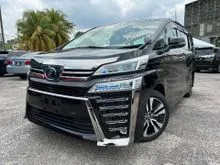 2019 Toyota Vellfire 2.5 Z G Edition MPV ZG**PREMIUM WARRANTY**SHOWROOM CONDITION**HIGH TRADE-IN**