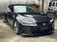 2021 Lexus IS300 2.0 F Sport Sedan (Black) Ready Stock, Quad Exhaust, Aerokit, RS-R Coil Spring