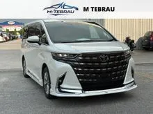 7348km/Grade 5A/Moonroof/DIM/Modellista Kit/4cam/BSM/2025 Toyota Alphard 2.5 Z MPV/Free Toyota Dealer Warranty Service