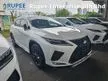 Recon 2021 Lexus RX300 2.0 F Sport Panoramic roof Memory Aircond Seats Red Leather Seats Back & Left Camera Power Boot Unregistered