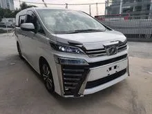 2018 Toyota Vellfire 2.5 ZG,FULLY LOADED,JBL,360 CAMERA,READING LIGHT, SUNROOOF, MOONROOF,PRE CRASH,LANE ASSIT,DIM,BSM,2018 UNREGISTER,GRADE 4.5