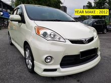 2012 Perodua Alza 1.5 EZi (A) 1 OWNER - F/BODYKIT - ORIGINAL CONDITION - ORIGINAL PAINT - NEW & CLEAN INTERIOR - CAR KING - WELCOME TO TEST DRIVE...
