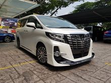 2017 Toyota Alphard 2.5 SC Package With Full Modelista And Sunroof Unreg
