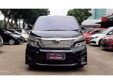 Toyota Vellfire Z 2.4 AT 2010 Hitam, Dp 64,9 Jt, No Pol Genap