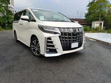 2018 Toyota Alphard 3.5 SC,FULLY LOADED,JBL,4 CAM,SUNROOF,DIM,PRE CRASH,LANE ASSIT,BLIND SPOT,2018 UNREGISTER,GRADE 4,5