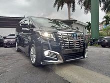 2015 Toyota Alphard 2.5 SA SPEC * ALPINE PLAYER * ALPINE ROOF MONITOR * COOL BOX