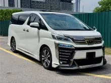 2018 / 2019 83K KM 1 OWNER SUNROOF MODELLISTA ANDROID PLAYER SOUND STREAM TWEETER PILOT SEAT POWER BOOT LEATHER PCRASH Toyota Vellfire 2.5 ZG