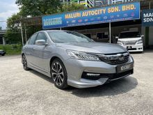 Low Mileage 37K,Full Service Record,LED Light,Keyless,2xPower Seat,Paddle Shift,Ori Condition-2016 Honda Accord 2.4(A) i-VTEC VTi-L FACELIFT Sedan
