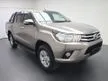 Used 2017 Toyota Hilux 2.4 G Dual Cab Pickup Truck LOW MILEAGE 78K / NON OFF ROAD / ONE YEAR WARRANTY