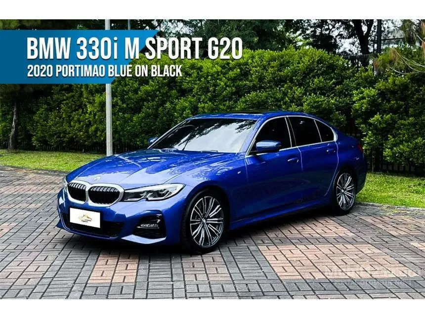 Jual Mobil BMW 330i 2020 M Sport 2.0 di Banten Automatic Sedan Biru Rp 655.000.000