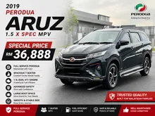 2019 Perodua Aruz 1.5 X SUV Perodua Service Record Senang Lulus High Loan