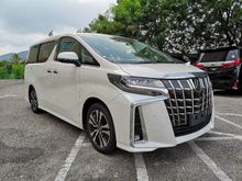 2020 Toyota Alphard 2.5 G S C Package MPV **PRICE Included SST**CLEARANCE SALES**3 LED**DIM**BSM**SUNROOF/MOONROOF**POWER BOOT**UNREG**JAPAN SPEC