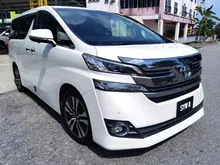 2016 Toyota Vellfire 2.5 ZG Full Service Toyota Mileage 80K+ Import Baru