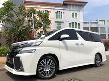 2017 Toyota Vellfire 2.5 G Van Wagon Reg.2018 White On Black Km20rb Sunroof Pilot Seat Bodykit TDP.225JT