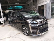 2018 TOYOTA VELLFIRE 2.5 ZG SUNROOF FULLY LOADED SPEC JBL HOMETHEATHER 360 CAMERA NEW FACELIFT UNREG18