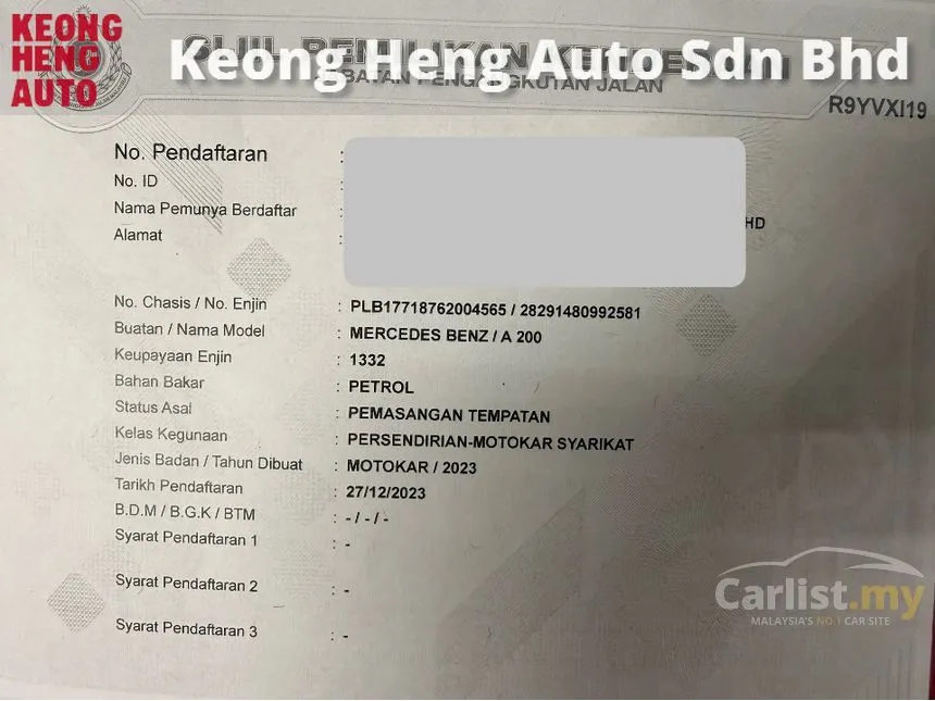 2023 Mercedes-Benz A200 Progressive Line Sedan