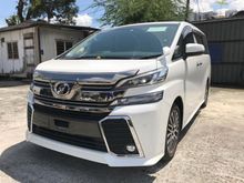 2016 Toyota Vellfire 2.5 ZG SUNROOF FULL ALPINE JAPAN UNREGS