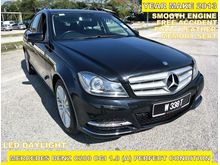 2013 Mercedes-Benz C200 CGI 1.8 Elegance Sedan (A) PERFECT CONDITION WITH MEMORY SEAT FULLY LEATHER