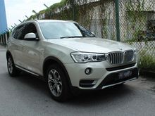 2016 BMW X3 2.0 xDrive20i SUV (A) , AUTO BAVARIA WARRANTY & FREE SERVICE (UNLIMITED MILEAGE) UNTIL OCT 2021