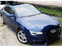 2015 AUDI A5 2.0 TFSI QUATTRO S-LINE FACELIFT SPORTBACK JAPAN SPEC CAR SELLING PRICE ONLY ( RM 199,000.00 NEGO ) CAR BODY - BLUE COLOR ( 0164 )