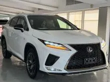 [27000KM](5A REPORT) LEXUS RX300 2.0 F-SPORT 4WD -PANORAMIC SUNROOF,4-WHEEL DRIVE,360 REVERSE CAM,WIRELESS CHARGING PHONE,HUD,BSM,RED&BLACK INTERIOR