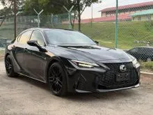2022 LEXUS IS 300 F-SPORT 2.0t MODE BLACK (RED INTERIOR) 14k only FULL