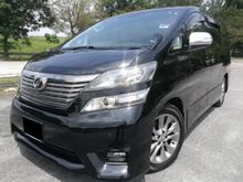 TOYOTA VELLFIRE 2.4 Z PLATINIUM 7 SEATERS TWIN POWER DOORS BOOT TIP TOP CONDITIONS