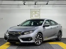 2018 Honda Civic 1.8 S Sedan FC (A) 3 YEARS WARRANTY LOW MILEAGE ELECTRONIC SEAT REVERSE CAMERA