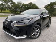 2015 Lexus NX200t 2.0 F-Sport (A) Sunroof 360 Surround Camera Power Boot Paddle Shift Electric Seat Memory Seat Blind Spot Sensor Navigation NX 200