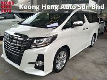 2015 Toyota Alphard 2.5 SA ORIGINAL 360 SURROUND CAMERA JBL THEATER SURROUND SOUND SYSTEM WITH REAR MONITOR PRE CRASH STOP SYSTEM SUNROOF