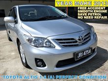 2013 Toyota Corolla Altis 1.6 NEW FACELIFT (A) PERFECT CONDITION FREE ACCIDENT SAVE PETROL