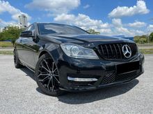 2013/15 MERCEDES-BENZ C180 BLUEEFCY AMG COUPE W204 CGI BLACK INTERIOR ALCANTARA BUCKET SEAT