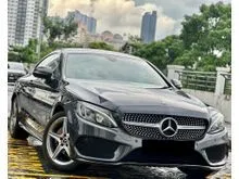 2017 MERCEDES-BENZ C200 2.0 AMG LINE COUPE ONE OWNER ORIGINAL LOW MILEAGE AMG LINE KEYLESS ENTRY PUSH START REVERSE CAMERA