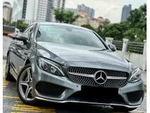 2017 MERCEDES-BENZ C200 2.0 AMG LINE COUPE ONE OWNER ORIGINAL LOW MILEAGE AMG LINE KEYLESS ENTRY PUSH START REVERSE CAMERA