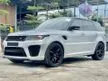 Recon RED BLACK INT INDUS SILVER Colour HIGH SPEC PANORAMIC SUNROOF MERIDIAN SOUND SYSTEM Land Rover Range Rover Sport 5.0 SVR SUV