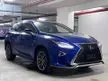 Recon 2018 Lexus RX300 2.0 F Sport 2.0 / Panoramic Roof / Rare Unit / Ultrasonic Blue Mica - Cars for sale