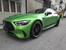 RAZZMATAZZ HELL GREEN BRAND NEW PRE OWNED 2023/ 2025 MERCEDES BENZ AMG GT63 4 SEATER F1 PERFORMANCE COUPE ULTRA LOW MILEAGE 185 KM TIP TOP