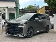 GR BODYKIT UNIVERSAL SIDE STEP GREY 2025 Toyota Vellfire Z Premier 2.4 TURBO BROWN LEATHER ELECTRICAL MEMORY VENTIALTION SEAT DIM BSM SUNROOF HUD