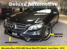 2015 Mercedes-Benz E300 2.1 BlueTEC DIESEL AMG LOCAL UNDER WARRANTY BENZ (M) - FULL SERVICE RECORD -ALL ORIGINAL PAINT ( COATING)- ONE OWNER DIRETOR