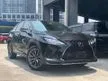 Recon 2019 Lexus RX300 2.0 F Sport SUV Sunroof HUD BSM 360 Surround Camera Power Tailgate JAPAN Unreg Warranty Provided YEAR END SALES