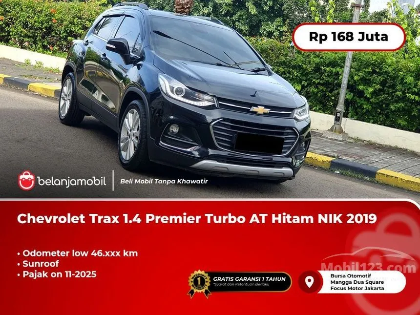 Jual Mobil Chevrolet TRAX 2019 Premier 1.4 di Jawa Barat Automatic SUV Hitam Rp 168.000.000