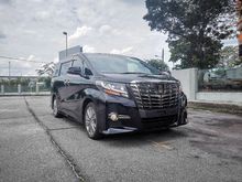 2017 Recon Toyota Alphard 2.5 SA Type Black Pre Crash MPV With 5 Years Warranty